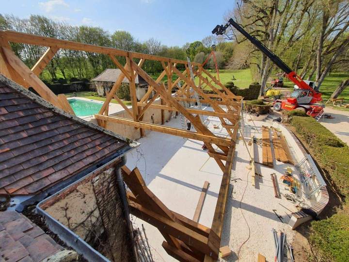 Installation de charpente Château-Renard